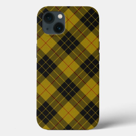 MacLeod tartan gele zwarte vlecht Case-Mate iPhone Case (Achterkant)