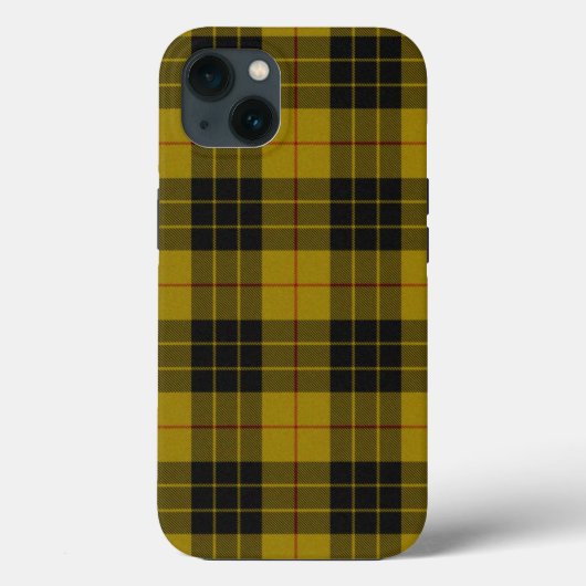 MacLeod tartan gele zwarte vlecht Case-Mate iPhone Case (Achterkant)