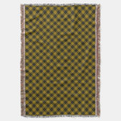 MacLeod tartan gele zwarte vlecht Deken (Voorkant Verticaal)