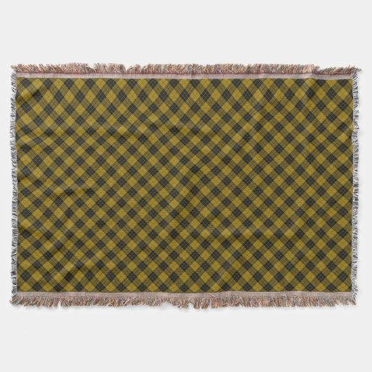 MacLeod tartan gele zwarte vlecht Deken (Voorkant)