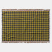 MacLeod tartan gele zwarte vlecht Deken (Voorkant)