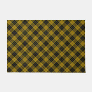MacLeod tartan gele zwarte vlecht Deurmat