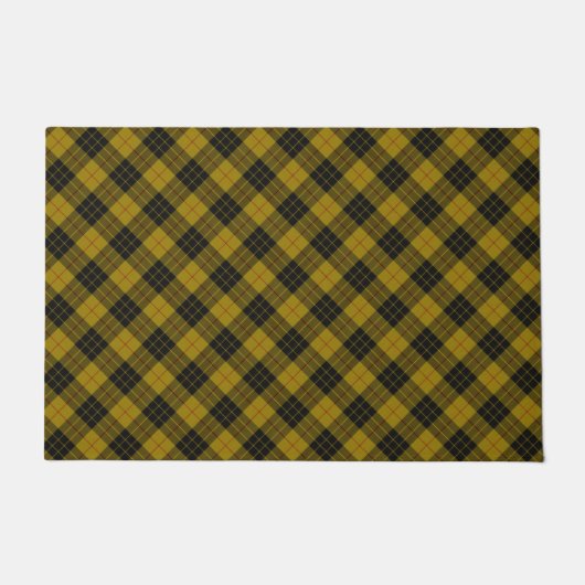 MacLeod tartan gele zwarte vlecht Deurmat (Voorkant)