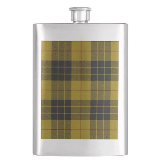 MacLeod tartan gele zwarte vlecht Flacon (Voorkant)