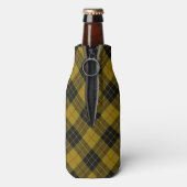 MacLeod tartan gele zwarte vlecht Flesjeskoeler (Fles Achterkant)