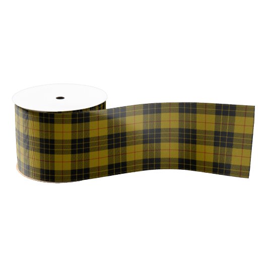 MacLeod tartan gele zwarte vlecht Grosgrain Lint (Spoel)