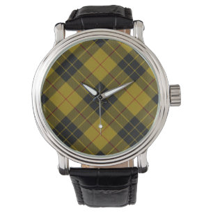 MacLeod tartan gele zwarte vlecht Horloge