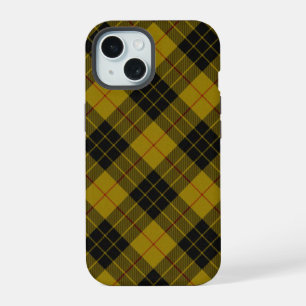 MacLeod tartan gele zwarte vlecht iPhone 15 Case