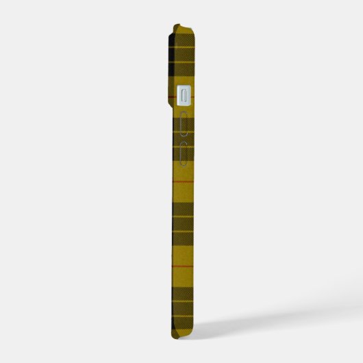 MacLeod tartan gele zwarte vlecht iPhone 15 Case (Linkerkant)