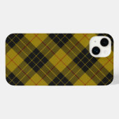 MacLeod tartan gele zwarte vlecht iPhone Hoesje (Achterkant horizontaal)