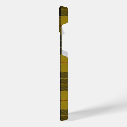 MacLeod tartan gele zwarte vlecht iPhone Hoesje (Linkerkant)