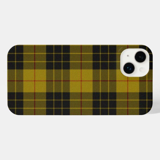 MacLeod tartan gele zwarte vlecht iPhone Hoesje (Achterkant horizontaal)