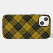 MacLeod tartan gele zwarte vlecht iPhone Hoesje (Achterkant horizontaal)