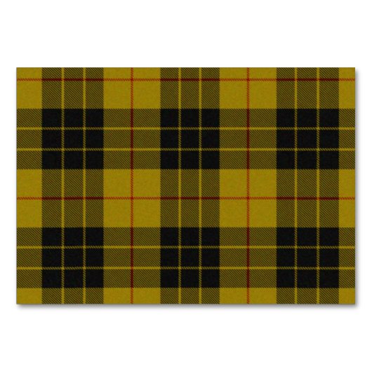 MacLeod tartan gele zwarte vlecht Kaart (Voorkant)