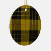 MacLeod tartan gele zwarte vlecht Keramisch Ornament (Rechts)