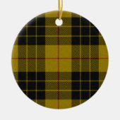 MacLeod tartan gele zwarte vlecht Keramisch Ornament (Voorkant)