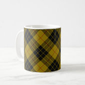 MacLeod tartan gele zwarte vlecht Koffiemok (Voorkant links)