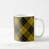 MacLeod tartan gele zwarte vlecht