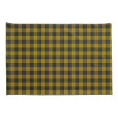 MacLeod tartan gele zwarte vlecht Kussensloop (Achterkant-Rechts)