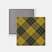 MacLeod tartan gele zwarte vlecht Magneet (Voorkant / Achterkant)