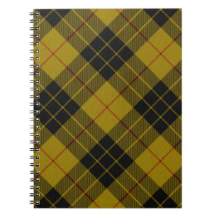 MacLeod tartan gele zwarte vlecht Notitieboek