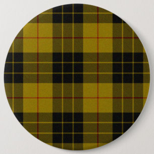 MacLeod tartan gele zwarte vlecht Ronde Button 6,0 Cm