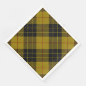 MacLeod tartan gele zwarte vlecht Servet (Hoek)