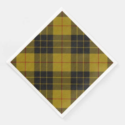 MacLeod tartan gele zwarte vlecht Servet (Hoek)