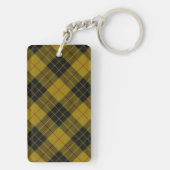 MacLeod tartan gele zwarte vlecht Sleutelhanger (achterkant)