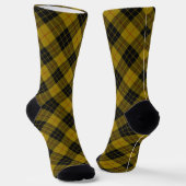 MacLeod tartan gele zwarte vlecht Sokken (Gebogen)