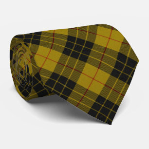 MacLeod tartan gele zwarte vlecht Stropdas