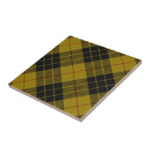 MacLeod tartan gele zwarte vlecht Tegeltje (Zijkant)