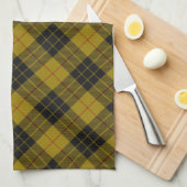 MacLeod tartan gele zwarte vlecht Theedoek (Quarter Fold)