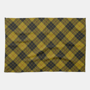 MacLeod tartan gele zwarte vlecht Theedoek