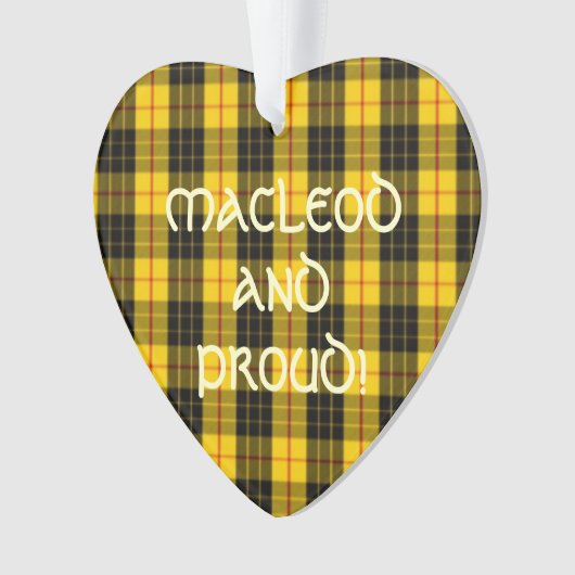 MacLeod Tartan Lewis Ornament (voorkant)
