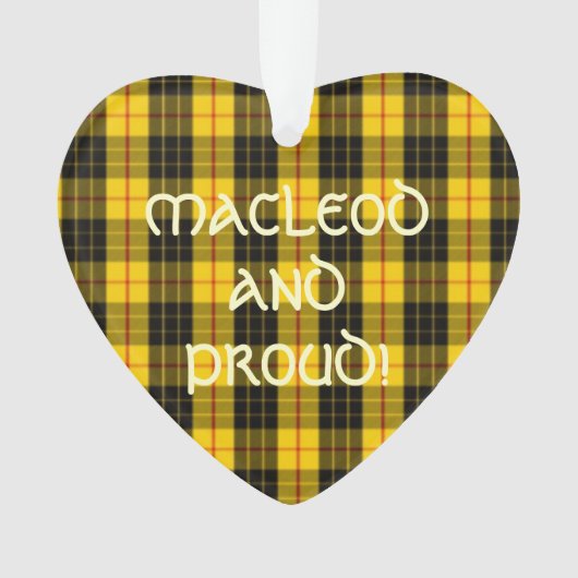 MacLeod Tartan Lewis Ornament (voorkant)