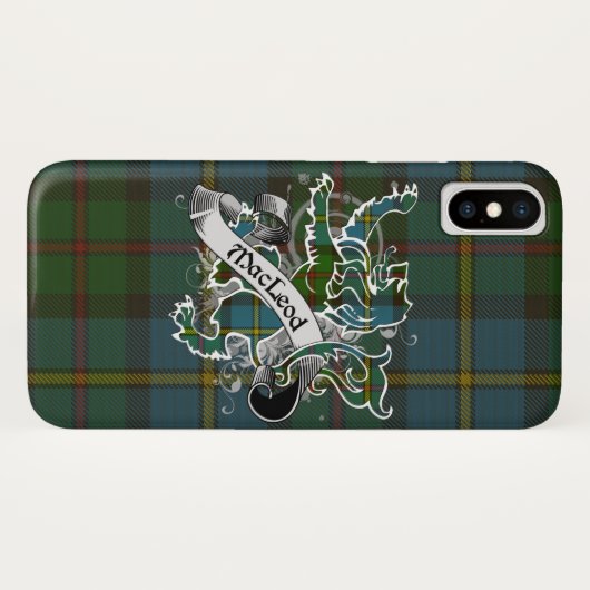 MacLeod Tartan Lion Case-Mate iPhone Case (Achterkant (horizontaal))