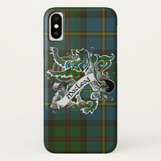 MacLeod Tartan Lion iPhone X Hoesje