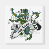 MacLeod Tartan Lion Magneet (Voorkant)