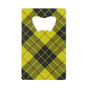 MacLeod tartan patroon Creditkaart Flessenopener