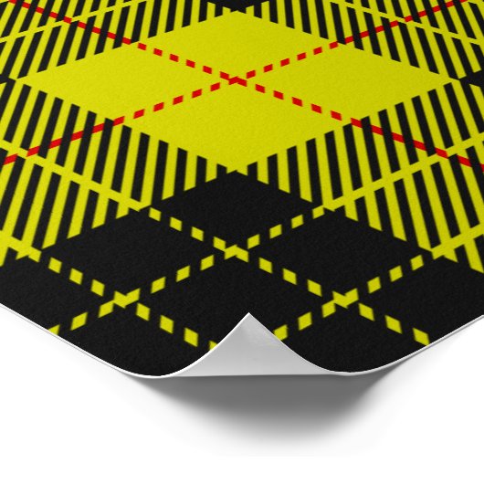 MacLeod tartan patroon Poster (Hoek)
