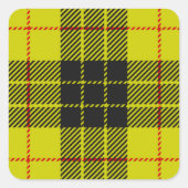 MacLeod tartan patroon Vierkante Sticker (Voorkant)