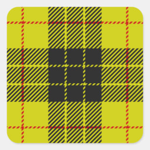 MacLeod tartan patroon Vierkante Sticker