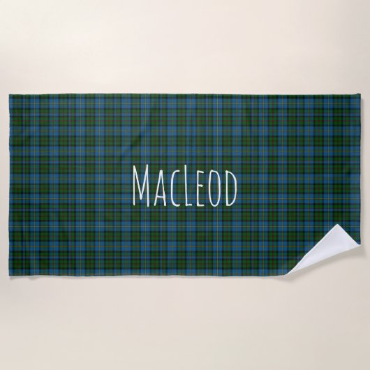 MacLeod Tartan Pset Beach Towel Strandlaken (Voorkant)