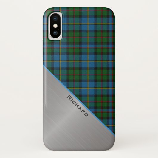 MacLeod Tartan Pset iPhone X Hoesje (Achterkant)
