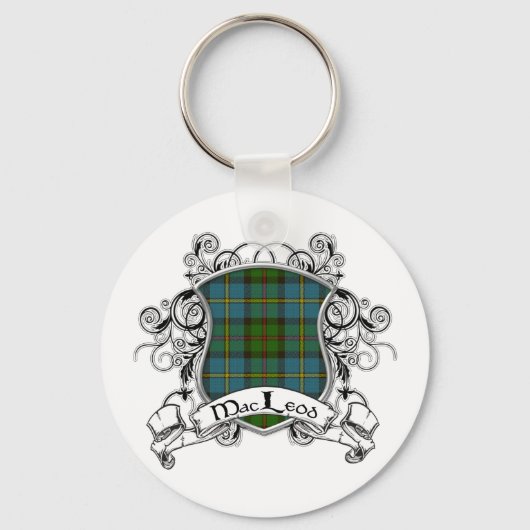 MacLeod Tartan Shield Sleutelhanger (Voorkant)