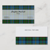 MacLeod Traditionele Tartan Aangepast Visitekaartje (Voorkant / Achterkant)