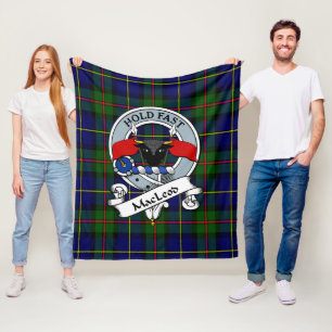 MacLeod van Harris Modern Clan Badge Tartan Pset Fleece Deken