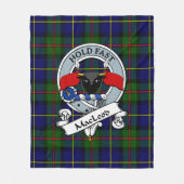 MacLeod van Harris Modern Clan Badge Tartan Pset Fleece Deken (Voorkant)