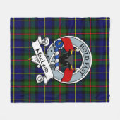 MacLeod van Harris Modern Clan Badge Tartan Pset Fleece Deken (Voorkant (Horizontaal))